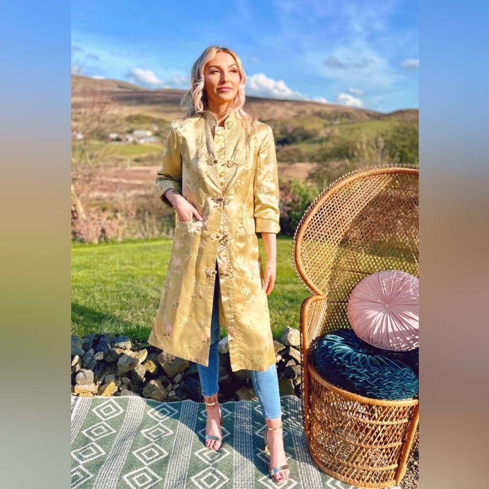 Vintage - Beautiful satin rare 1960s shanghai coat
